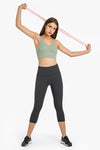 Crisscross Scoop Neck Sports Bra