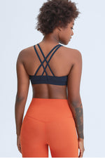 Strappy Back Crisscross Sports Bra