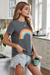 Pot Of Gold Heathered Rainbow Tee