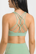 Breathable Crisscross Back Sports Bra