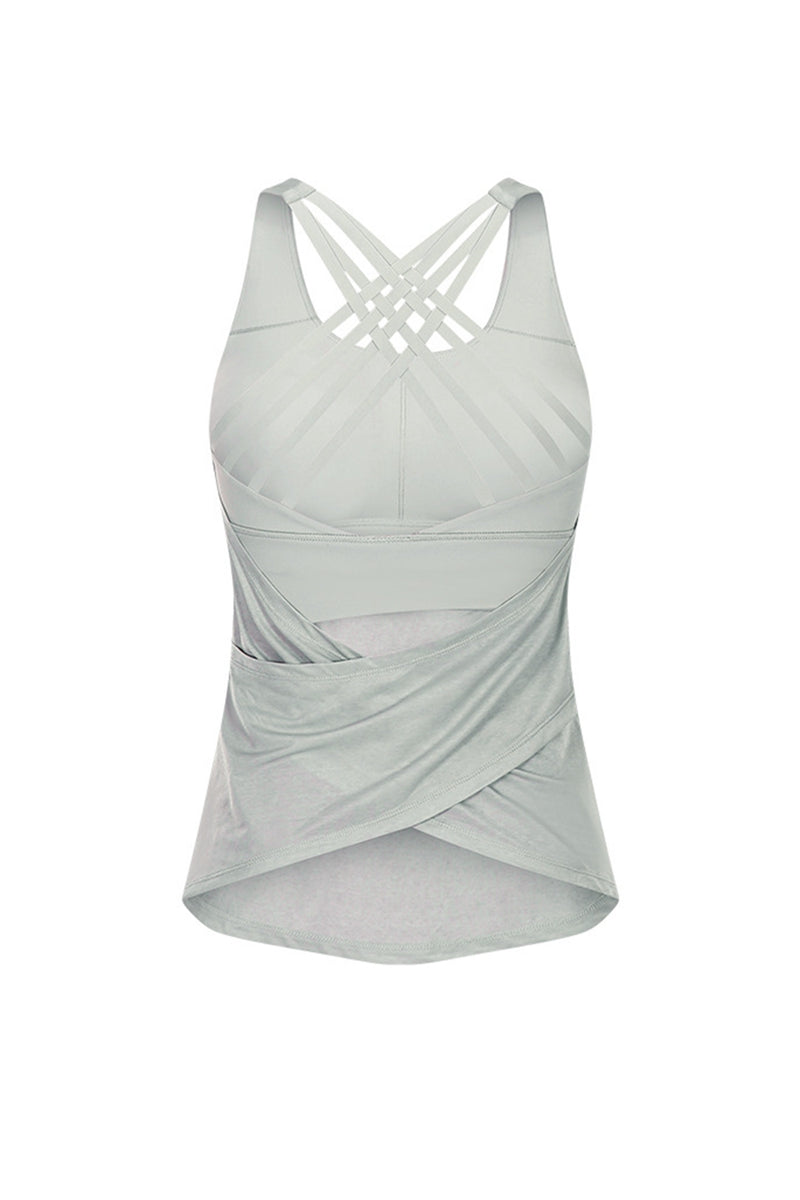 Cross Sports Bra Wrap Tank Top