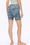 Tie-Dye Elastic Waistband Biker Shorts