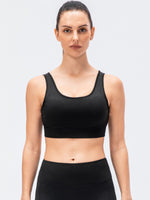 Scoop Neck Padded Sports Bra