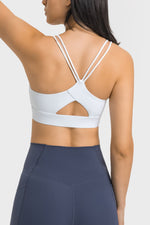 Double-Strap Cutout Sports Bra