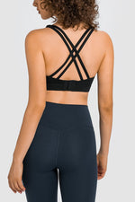 Crisscross Square Neck Sports Bra