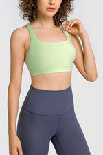 Crisscross Square Neck Sports Bra