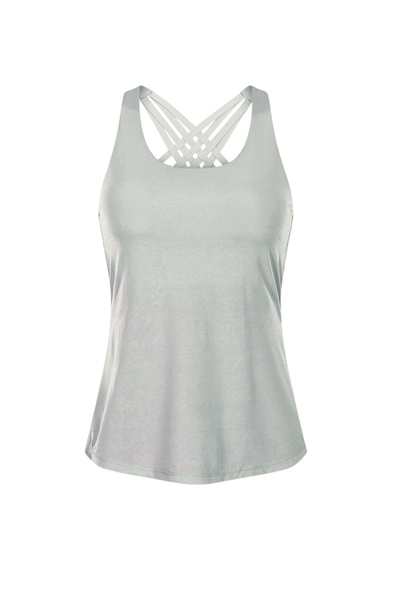 Cross Sports Bra Wrap Tank Top