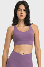 Breathable Crisscross Back Sports Bra