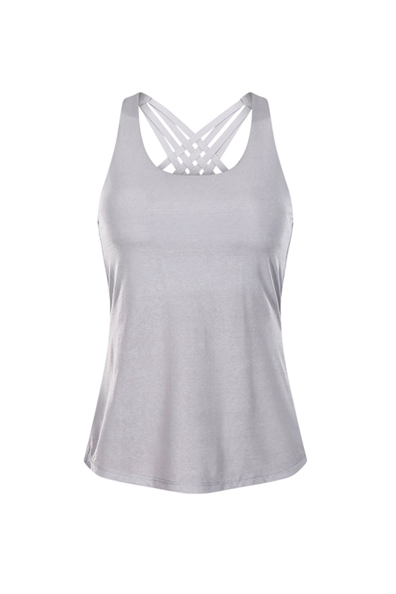 Cross Sports Bra Wrap Tank Top