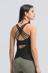 Cross Sports Bra Wrap Tank Top