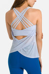 Cross Sports Bra Wrap Tank Top