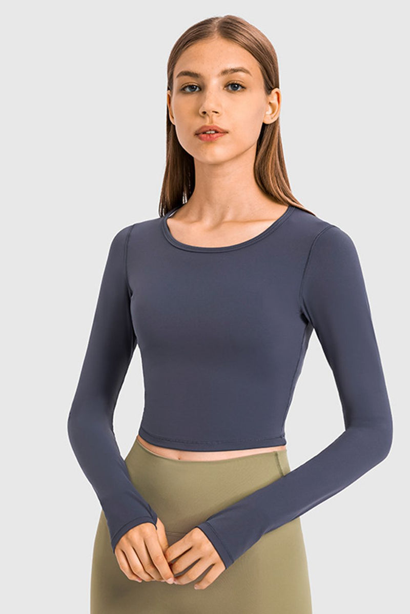 Long Sleeve Crop T-shirt