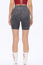 Tie-Dye Elastic Waistband Biker Shorts