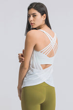 Cross Sports Bra Wrap Tank Top