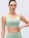 Scoop Neck Padded Sports Bra