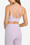 Crisscross Scoop Neck Sports Bra