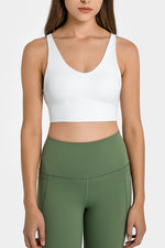 Crisscross Scoop Neck Sports Bra