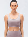 Scoop Neck Padded Sports Bra