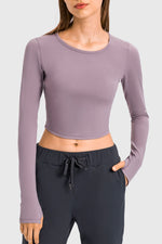 Long Sleeve Crop T-shirt